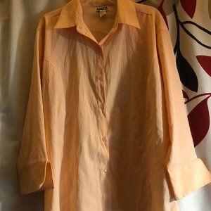 Uniti Stretch Women Pink XL Button Up Shirt